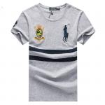 hommes ralph lauren t-shirt basique mid line gray